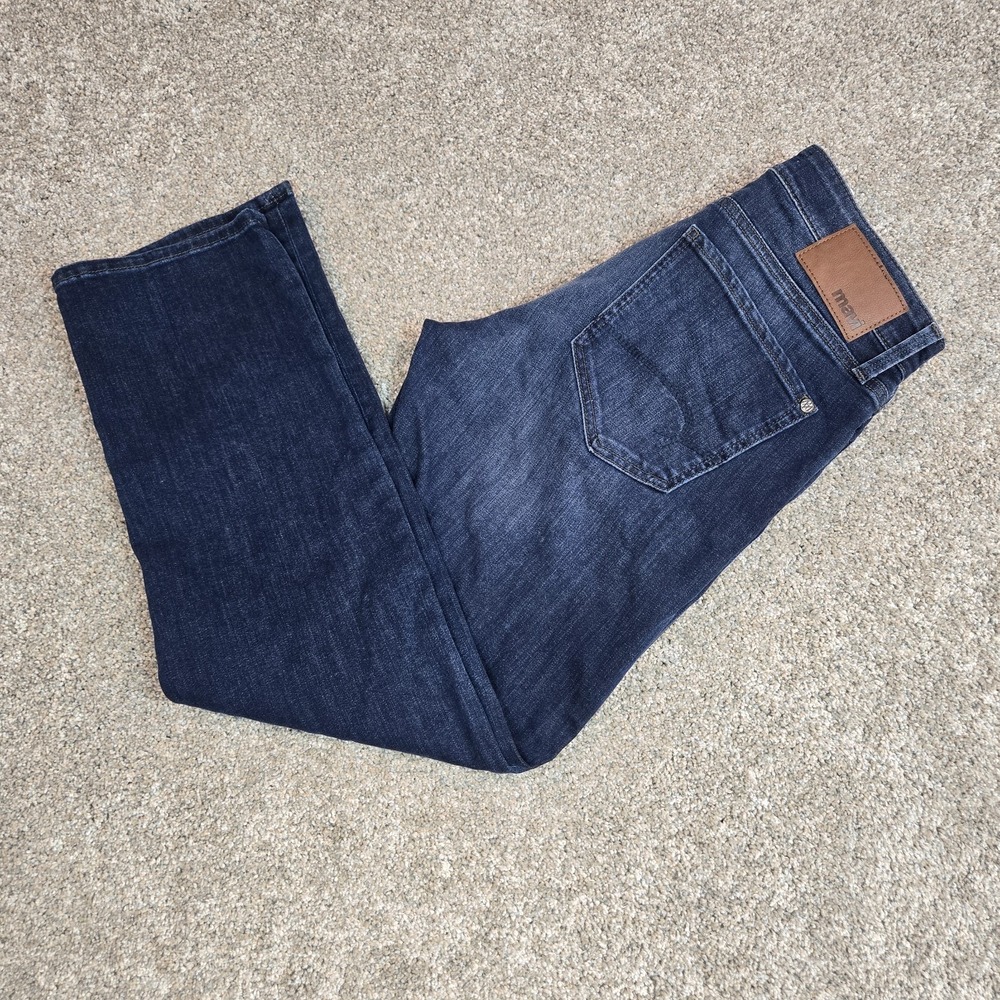 Mavi Zach Jeans Mens 31x30Blue Straight Leg Stretch Denim Dark Wash KD012850